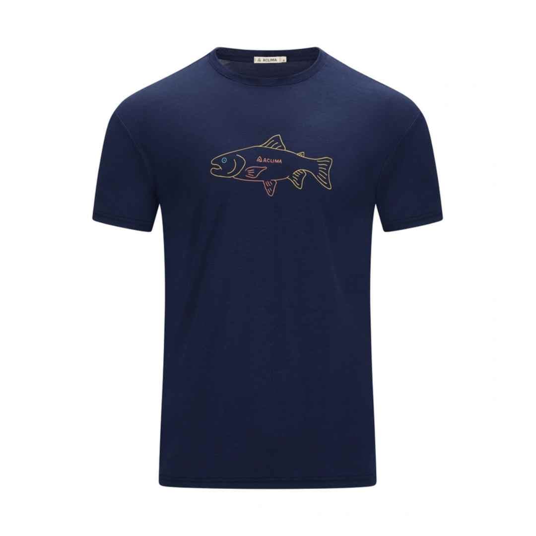 Aclima Lightwool 140 Tee Salmon Men´s